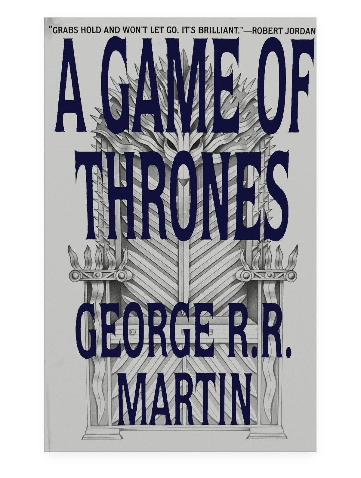 A Game of Thrones book club edition flat grey dust jacket