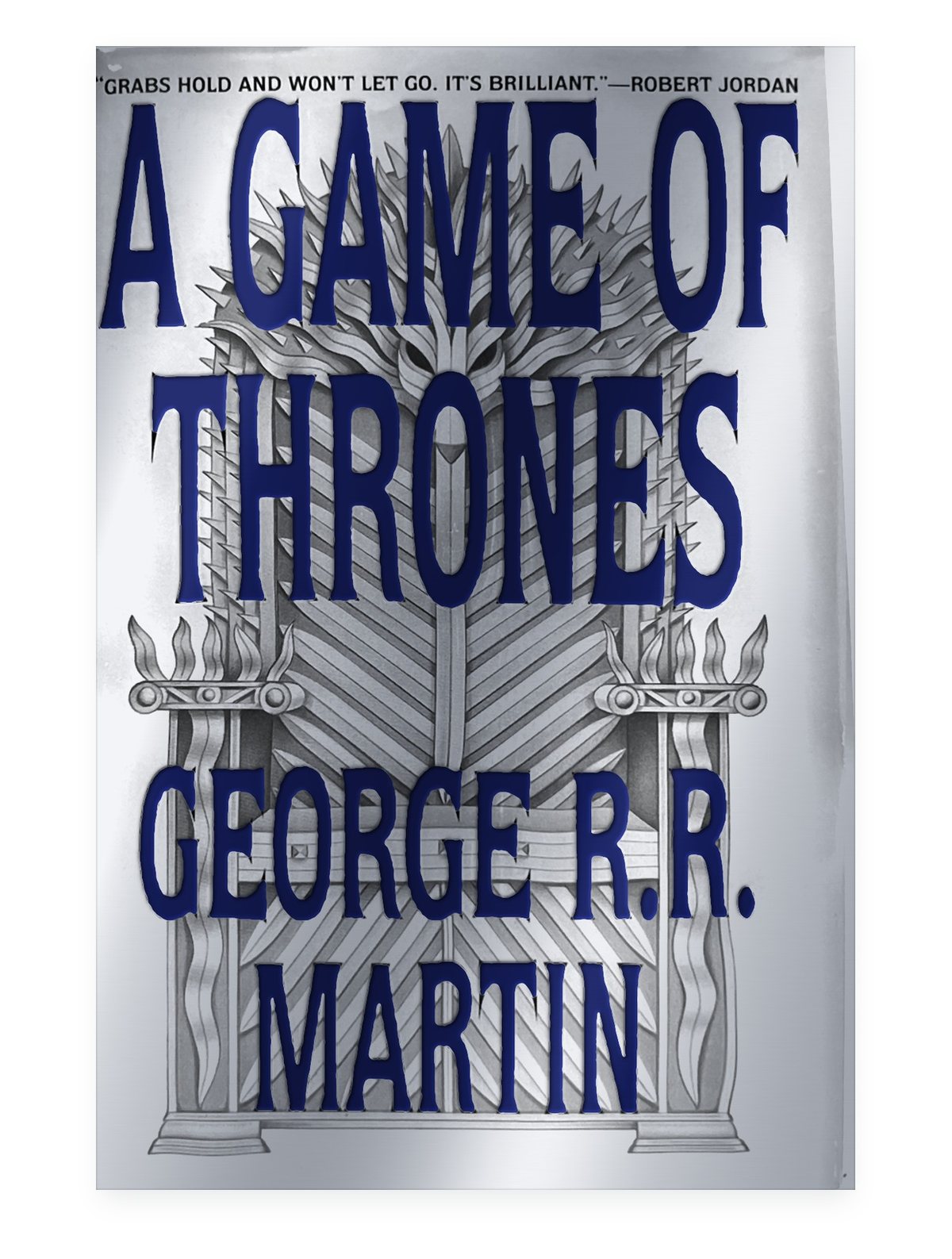 A Game of Thrones first edition 1996 silver foil dust jacket